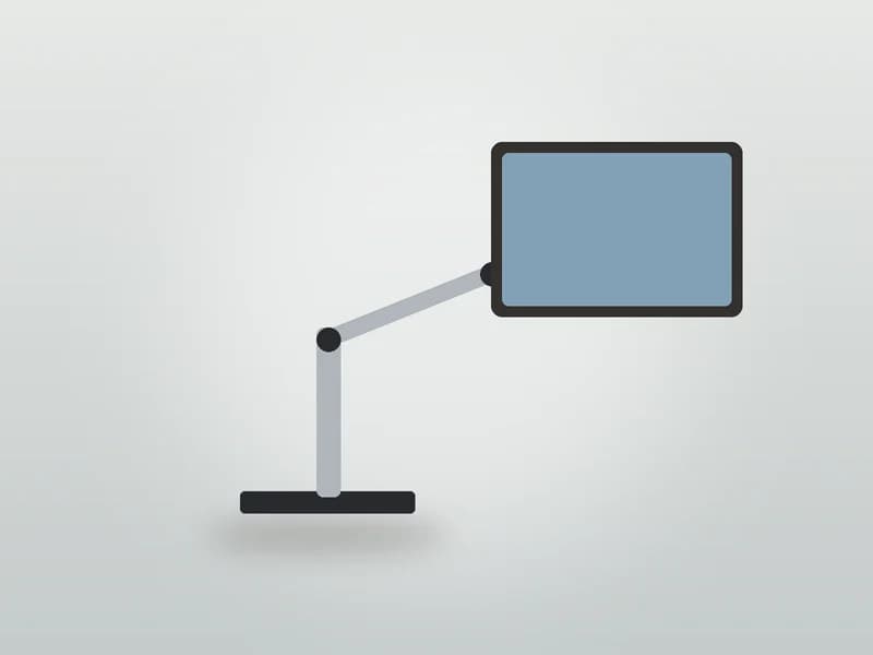 Gas-Spring Monitor Arm